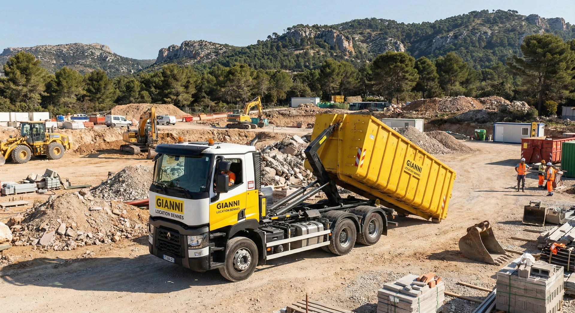 Location de bennes Var et Bouches du Rhône