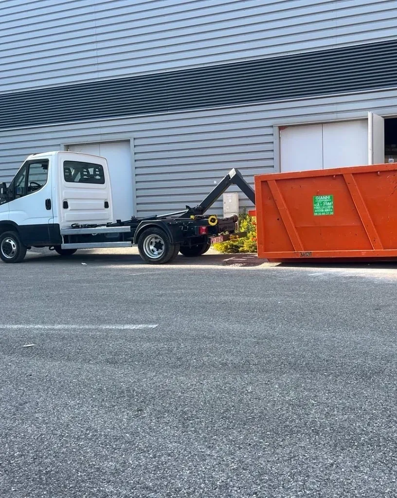 Benne 7m3 pour gravats