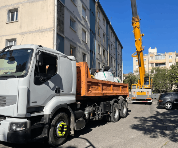 Benne déchets verts